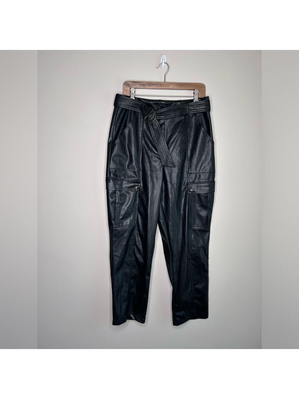 Jason Wu Black Belted Cargo Trousers Size 10